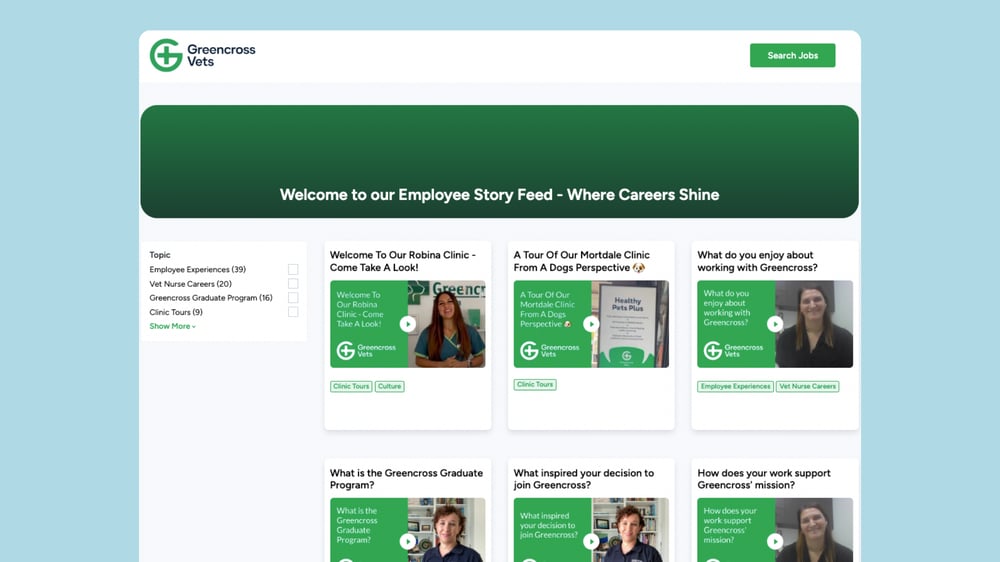 Vet Animal Care Employee Video Examples with VideoMyJob