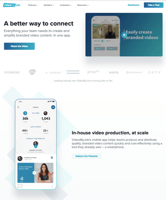 VideoMyJob homepage