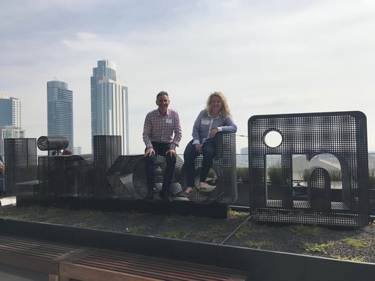 Dave and Kristen at LinkedIn headquarters in SF